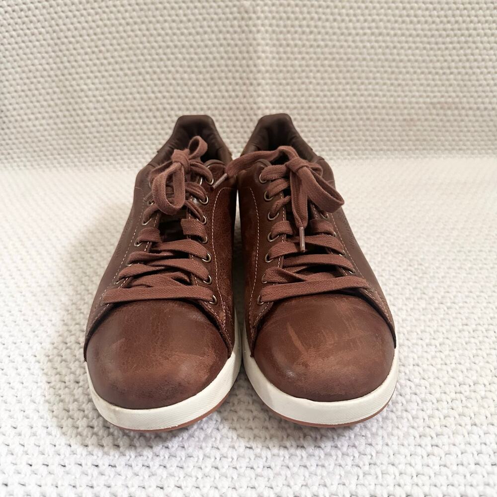 Kuru Men's Roam Clove Brown Leather Classic Court Sneaker Gum Sole Heel Men 9.5 - Picture 4 of 11